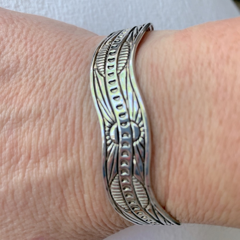 Sterling silver cuff bracelet